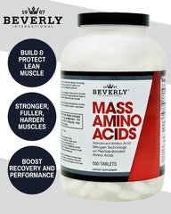 Close-up of Mass Amino Acids label