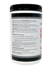 Close-up of Creatine Select ingredients with phosphates and beta-alanine.