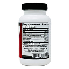 Beverly International Musclean label detail highlighting natural ingredients.