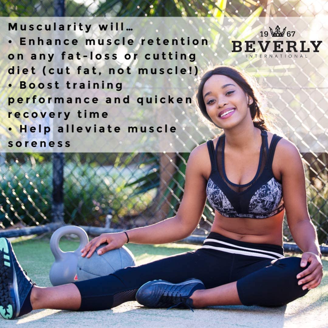 Muscularity bottle shown with meals setting for stacking with Lean Out