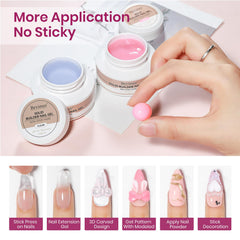 Bevimee 3D Sculpting Gel pink bottle for natural-feel nails