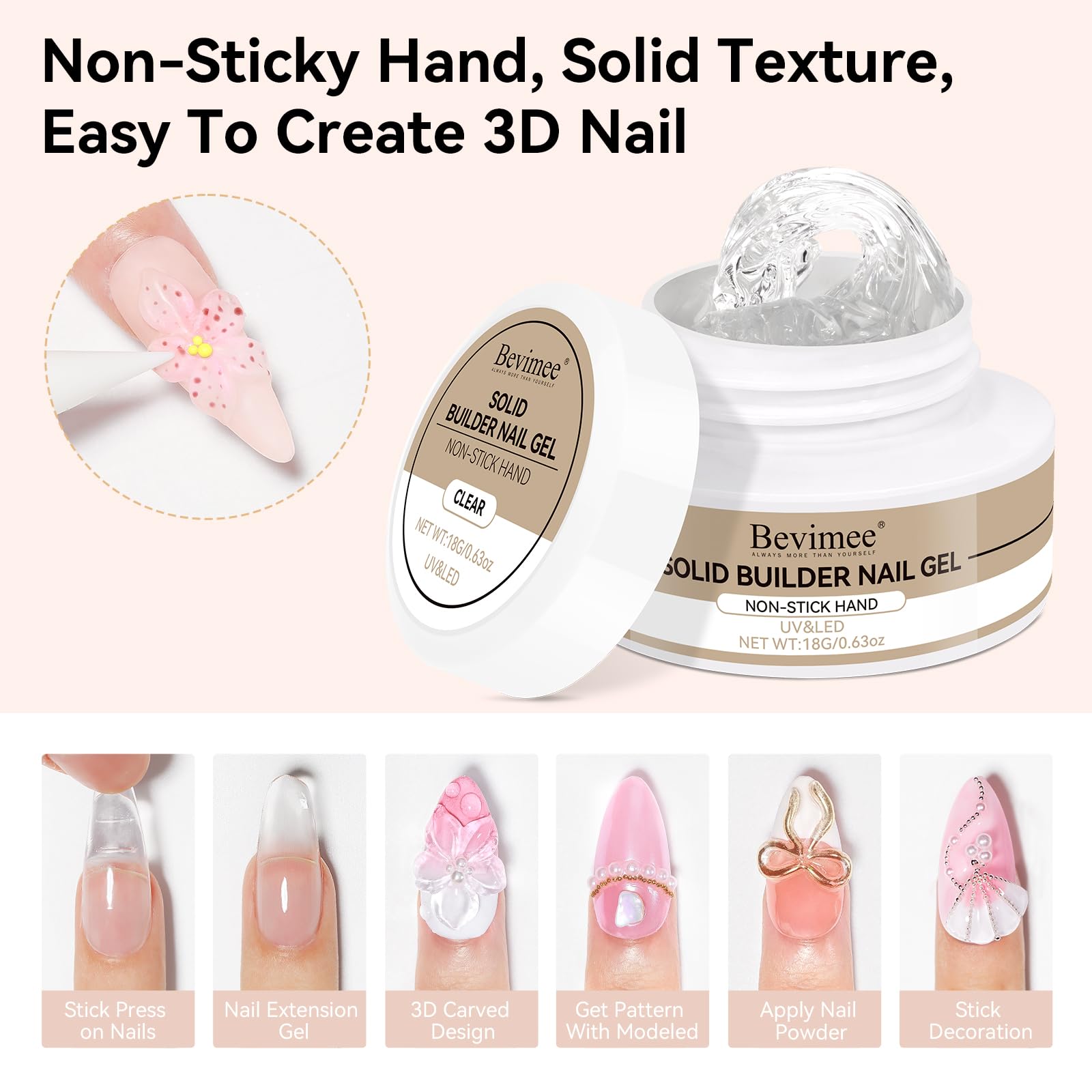 Bevimee dual-head nail art pen for precise designs and detailing.