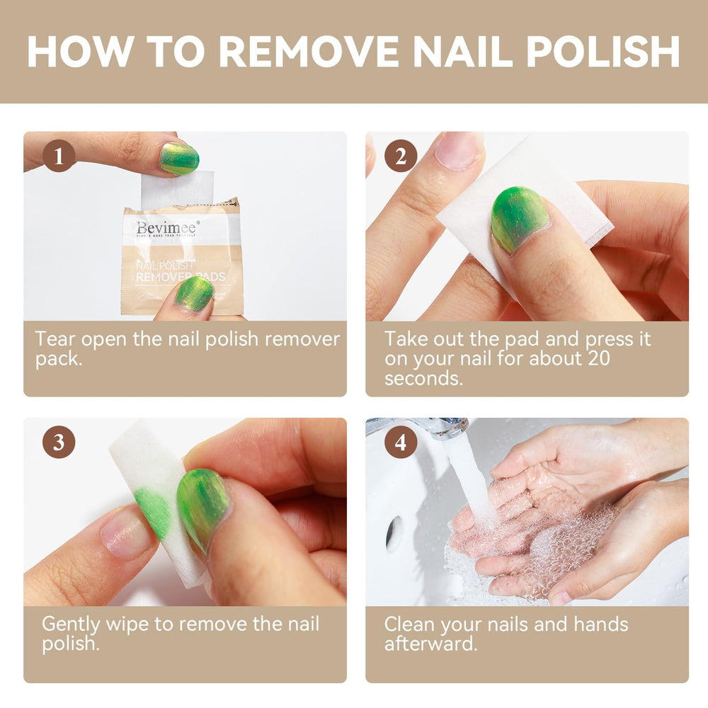 Bevimee kit démaquillage ongles a domicile, ensemble pratique