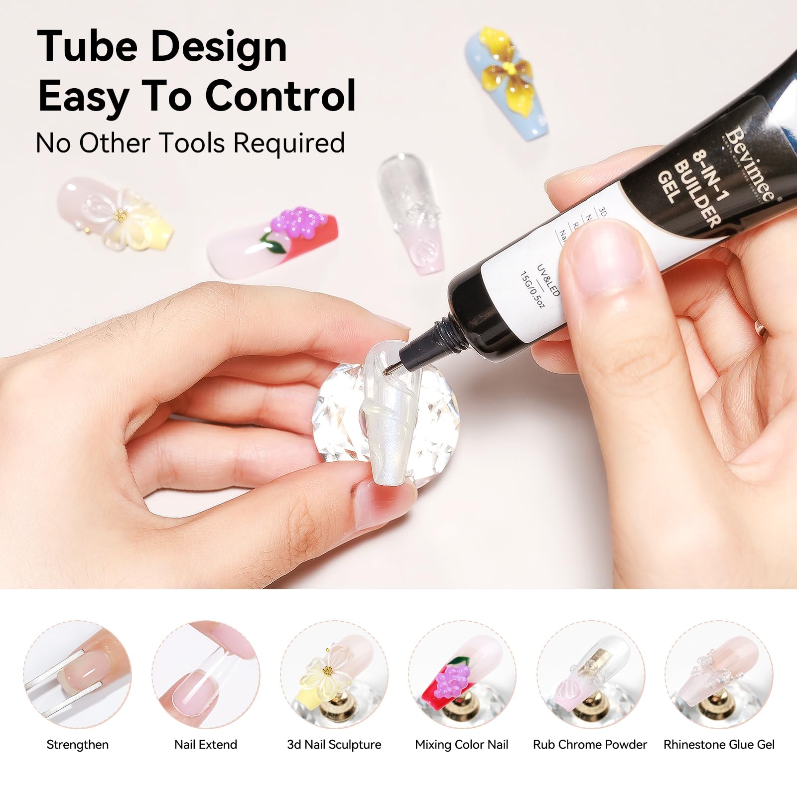 Bevimee nail file and manual for beginner-friendly guidance.