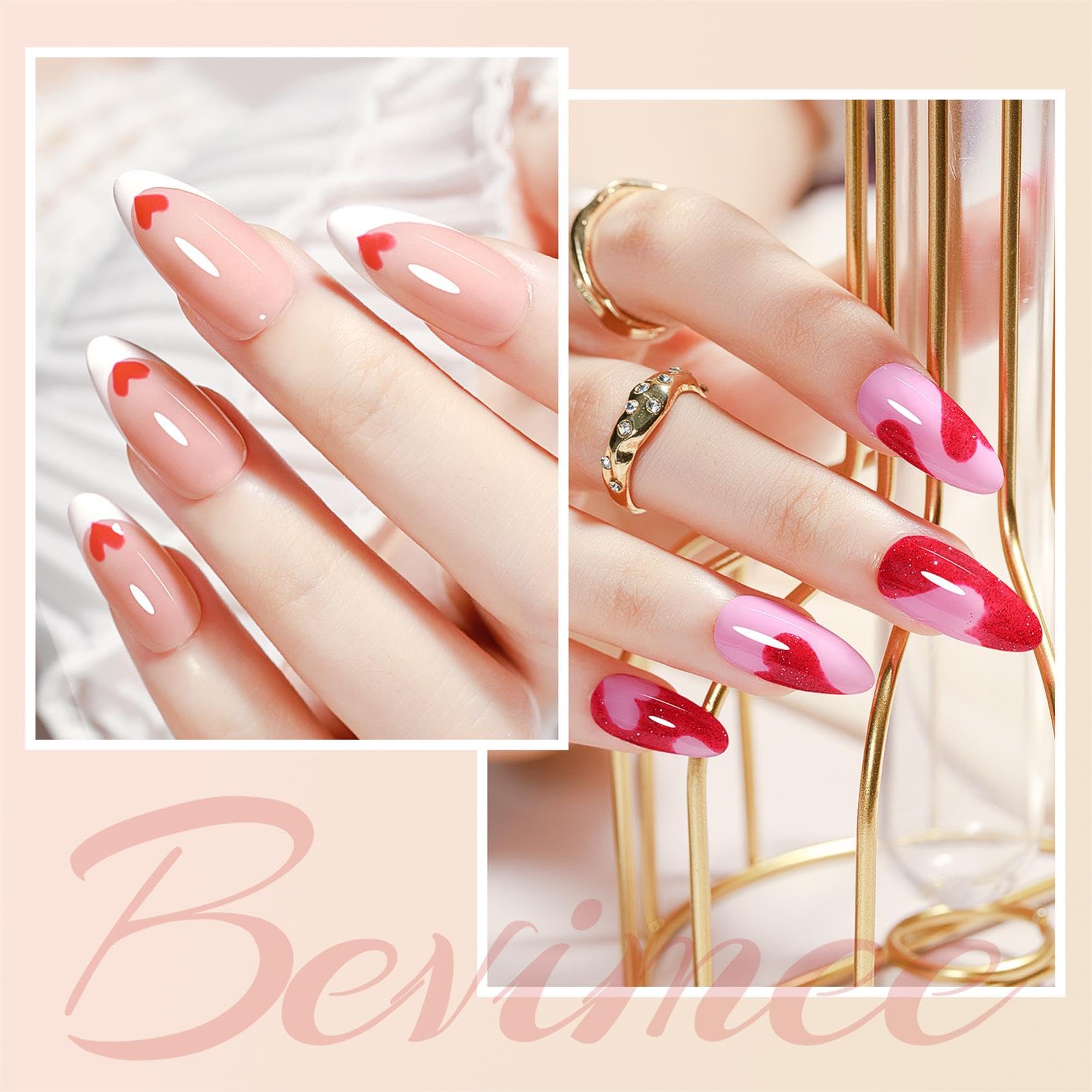 Bevimee Nude Nail Polish Set bottle detail with smooth brush
