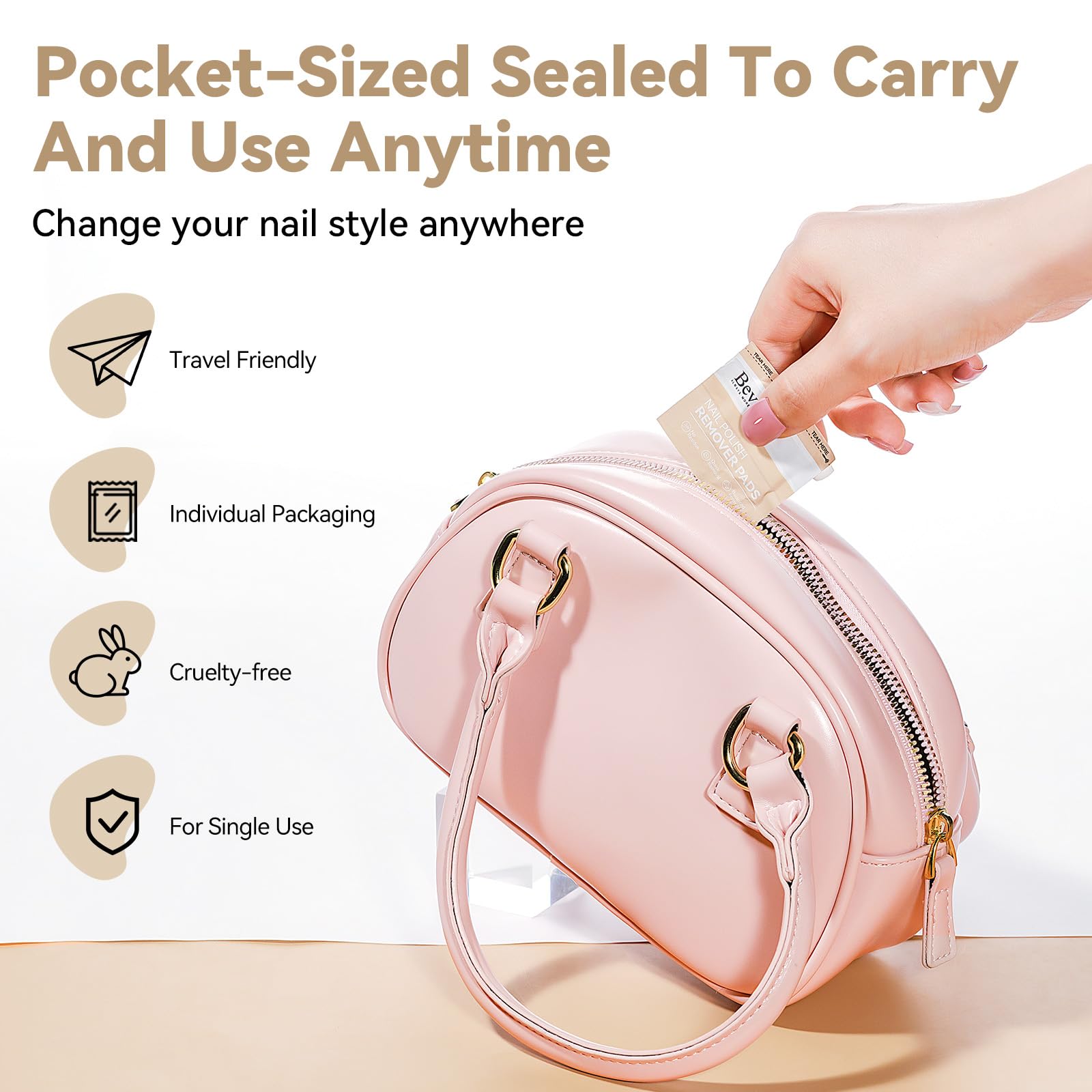 Bevimee sachets individuels portables, emballage pratique en déplacement