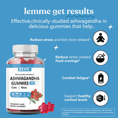 Ashwagandha gummies illustrating stress relief concept