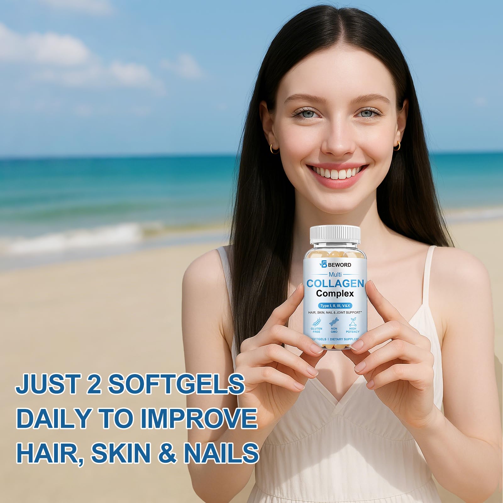 Hydrolyzed collagen peptides for fast absorption