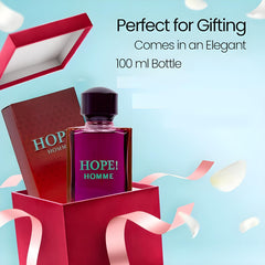 Bexter Hope Homme bottle closeup emphasizing premium design