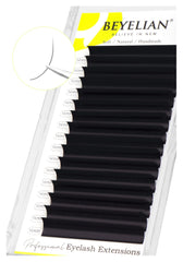 BEYELIAN eyelash extensions with natural matte-black finish for everyday elegance.