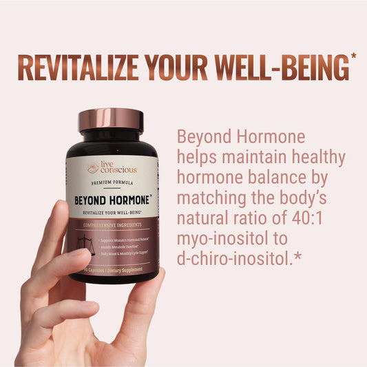 Close-up of berberine, myo-inositol, and d-chiro-inositol ingredients