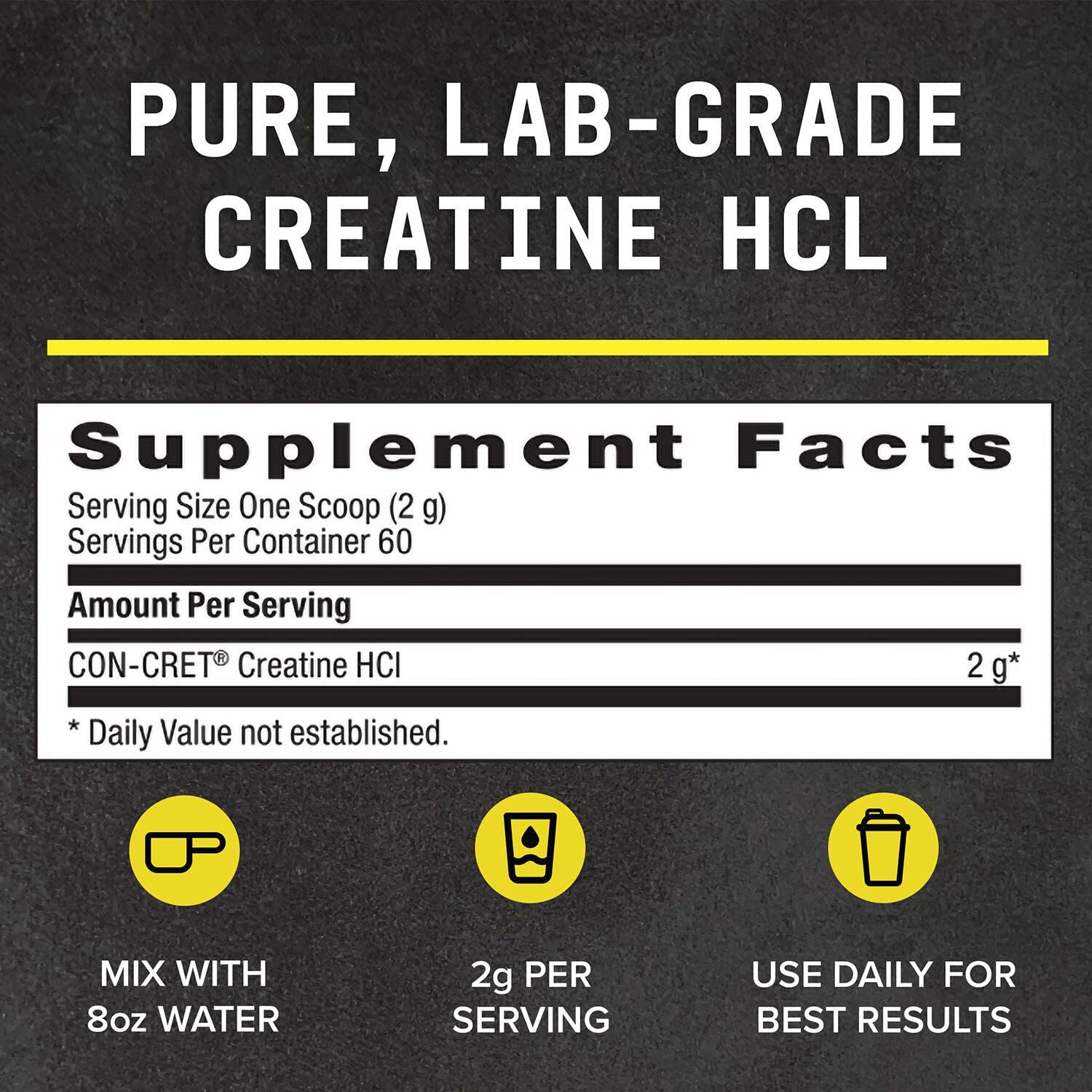 Beyond Raw Creatine HCl powder on a shelf showing compact packaging for easy storage.