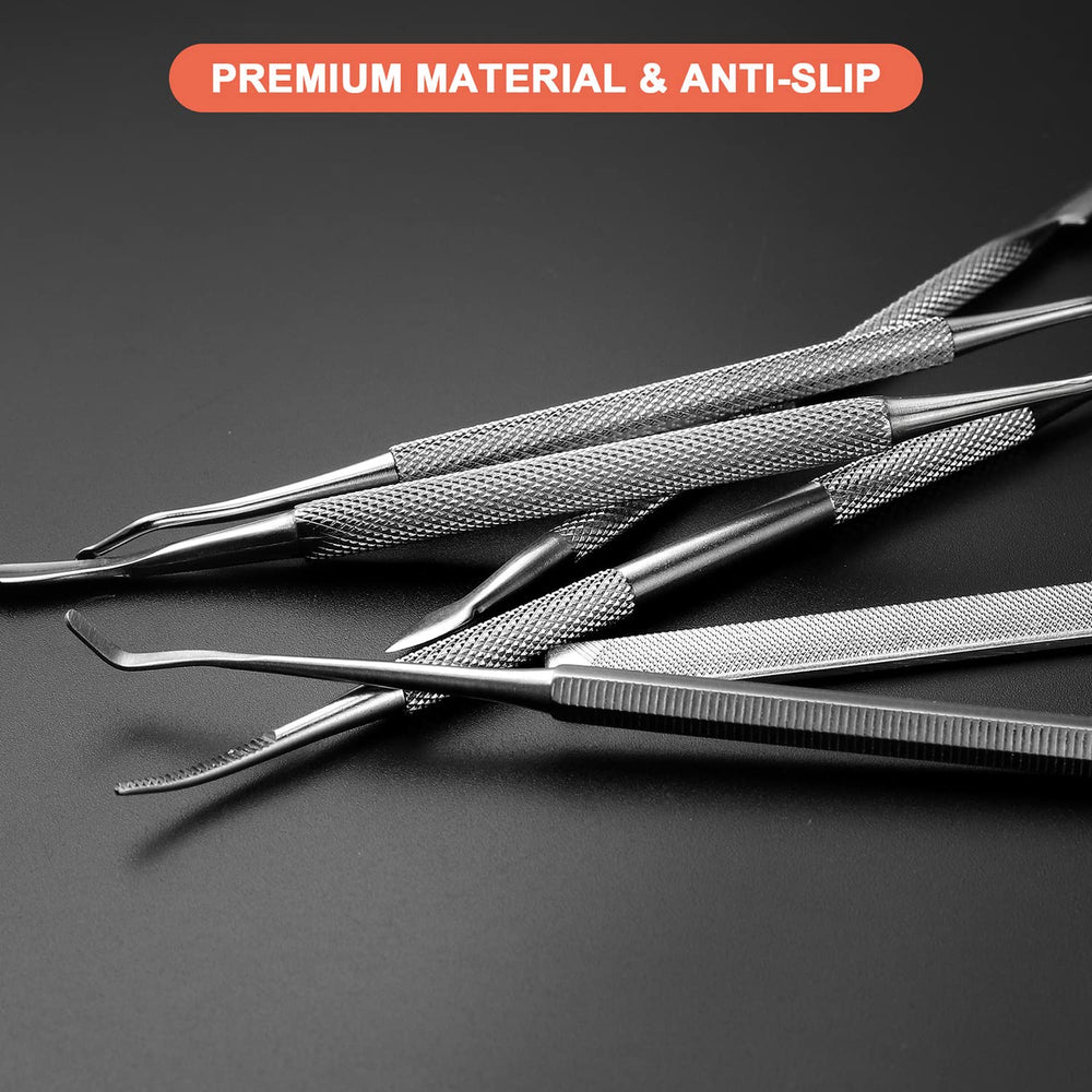 BEZOX under-nail cleaner tool cleans sidewalls gently.