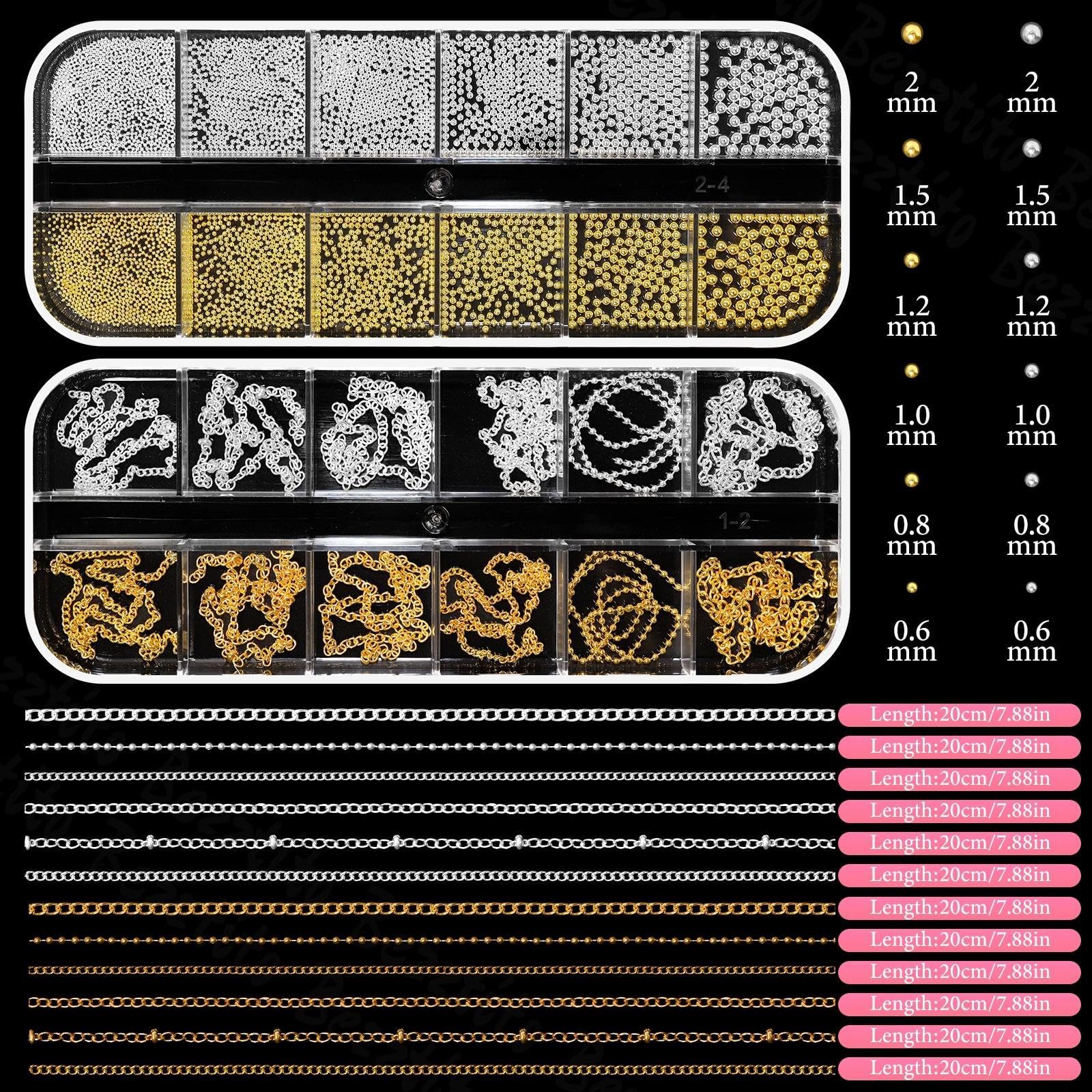 Bezztito 3D starburst nail charms for bold designs