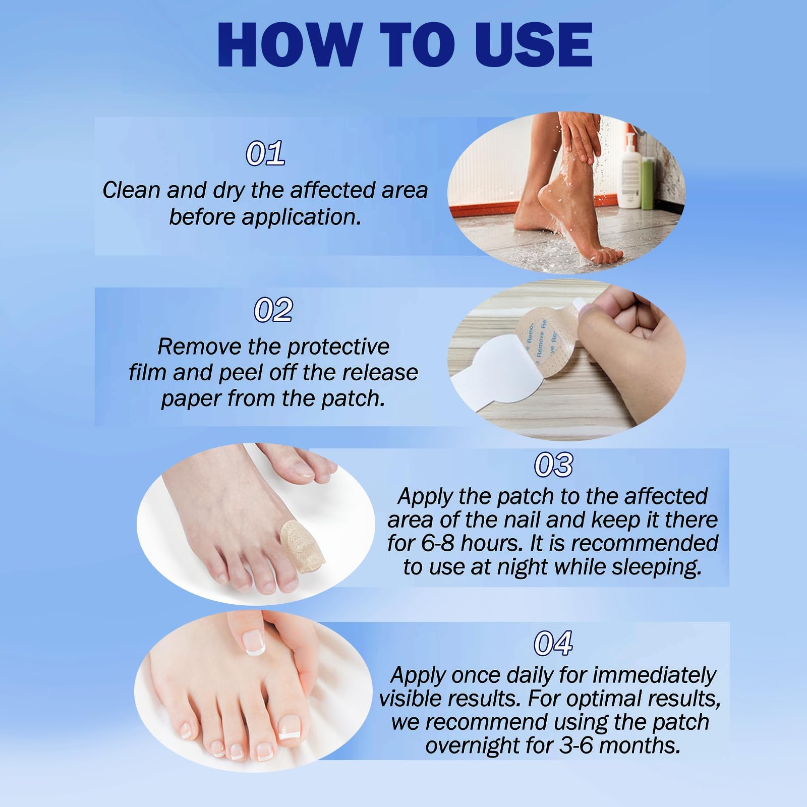 BFGCKJ patches may improve nail appearance by reducing yellowing over time