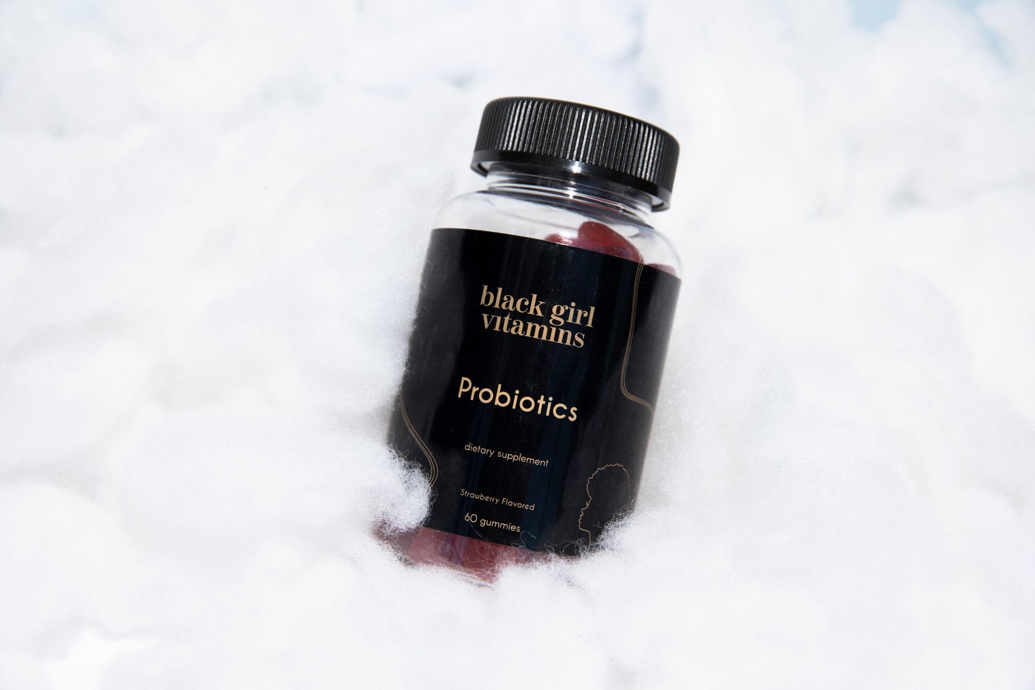 Ingredient highlights and nutrition facts for Black Girl Vitamins Probiotic Gummies