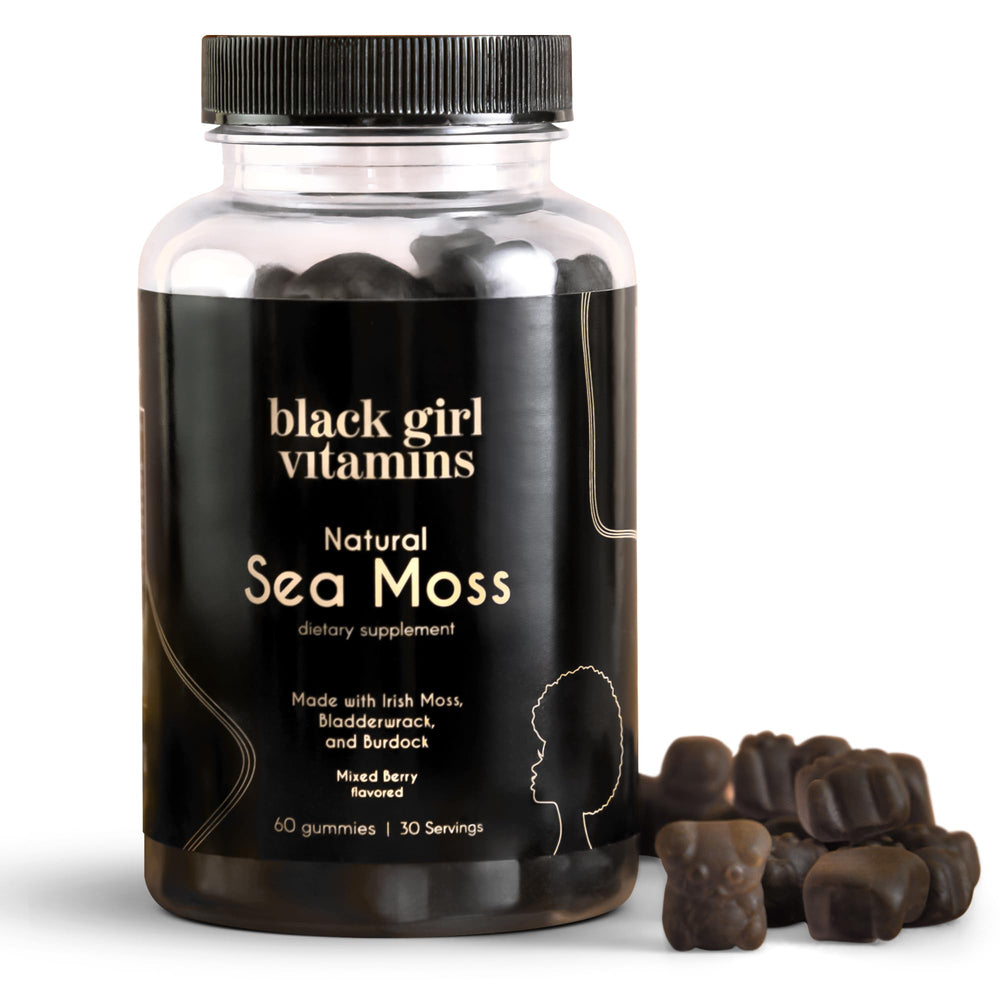 Hero image of Black Girl Vitamins Sea Moss Gummies in Mixed Berry flavor
