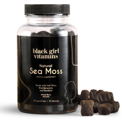 Hero image of Black Girl Vitamins Sea Moss Gummies in Mixed Berry flavor