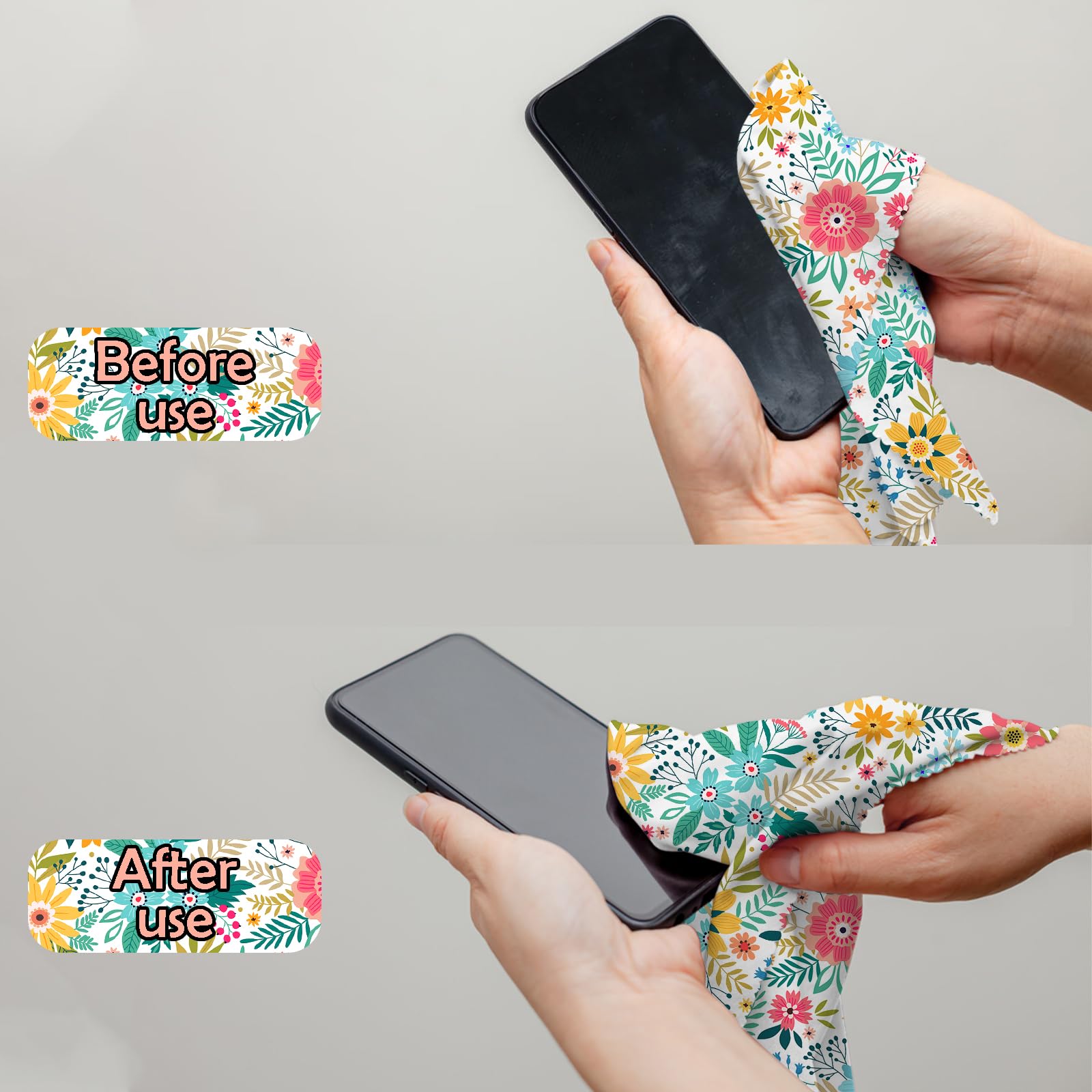 Cloth in individual polybag for portability