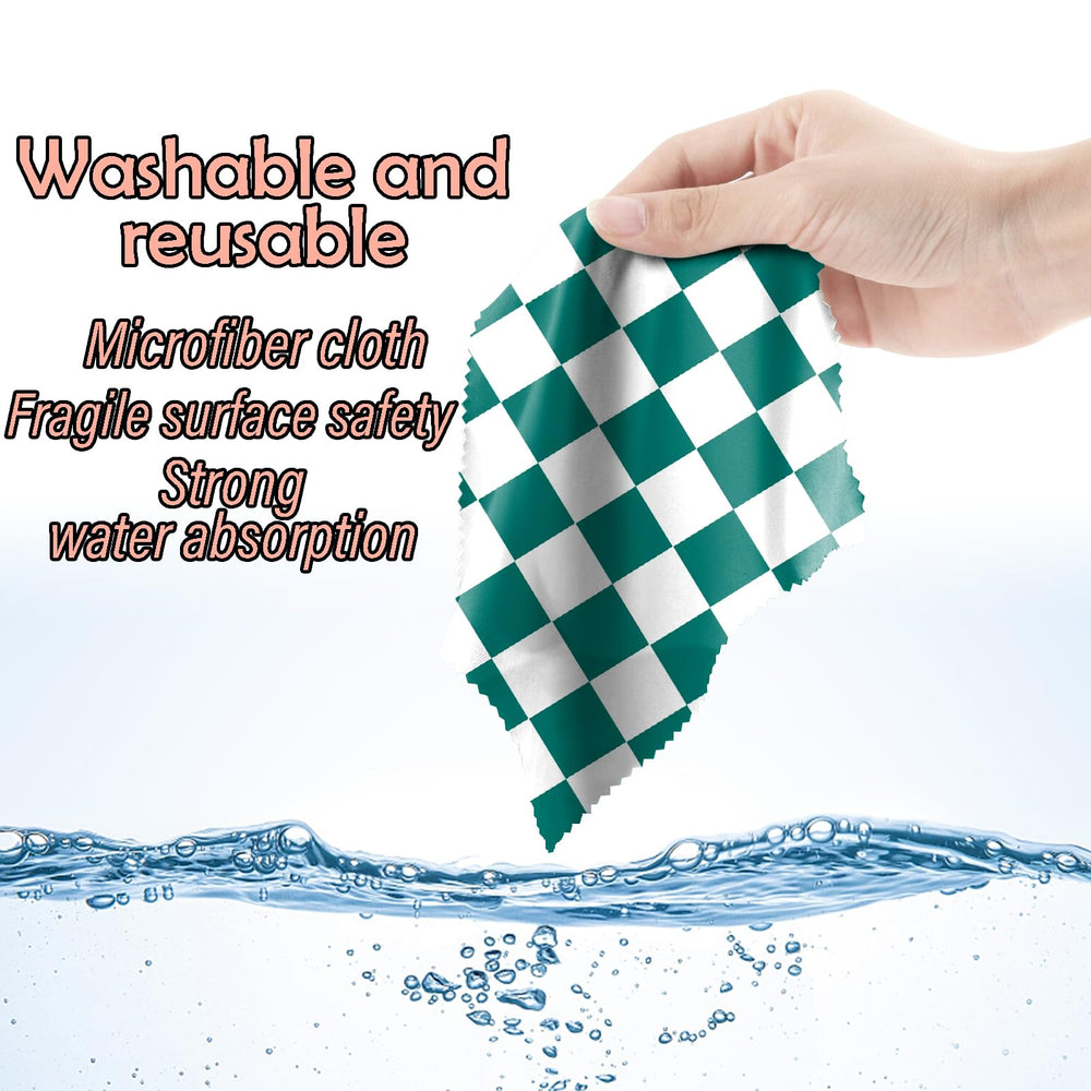 Reusable and washable microfiber cloths for electronics