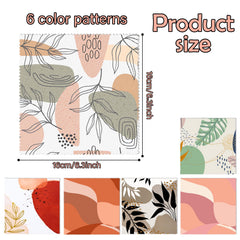 Reusable eyeglasses cleaning cloth 6.3 x 6.3 inches in various patterns