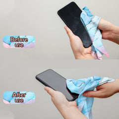 Soft microfiber cloth for cleaning eyeglasses and camera lenses