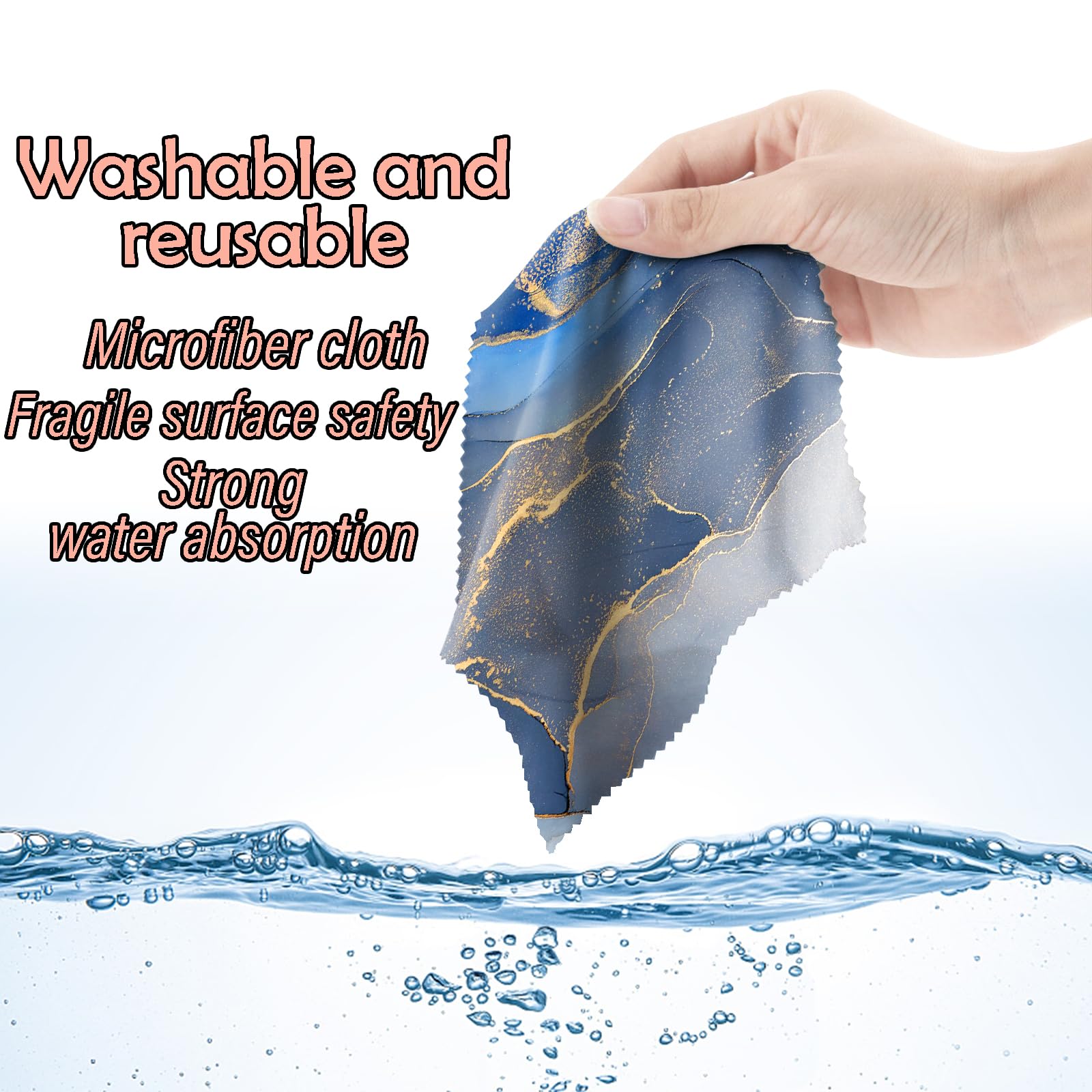 Cloths after washing to show reusability and softness