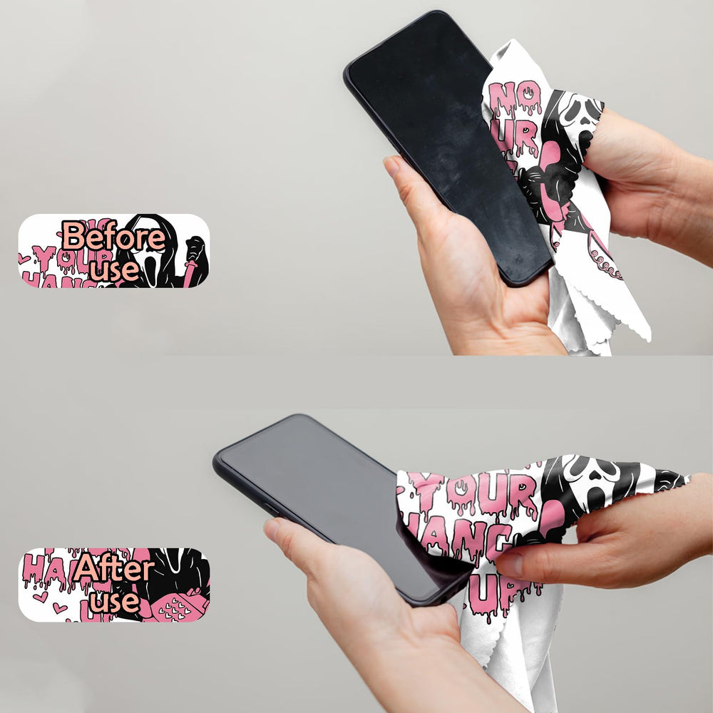 Soft microfiber cloth safe for camera lenses and delicate surfaces