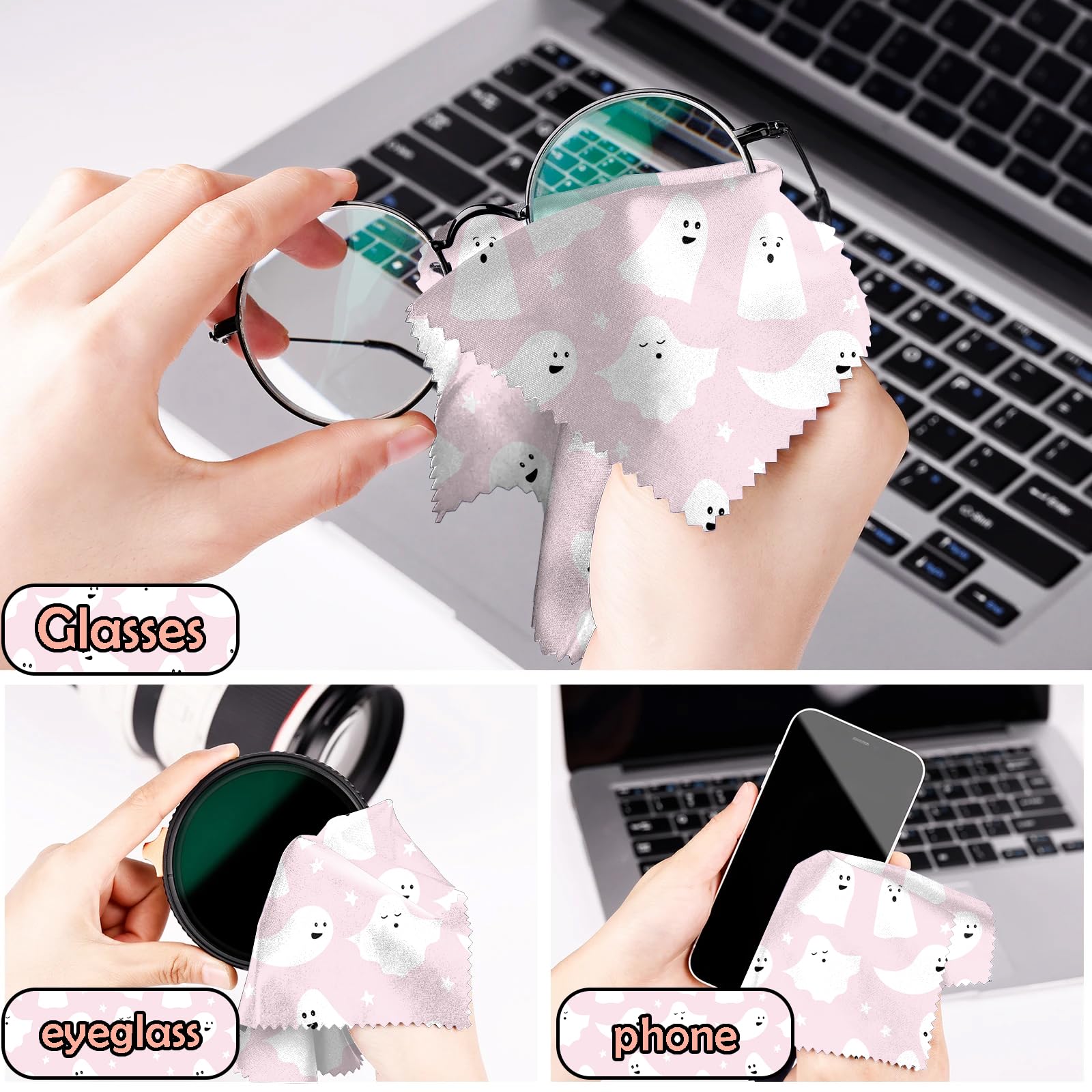 Reusable and washable eyeglasses and electronics screen cleaner cloth