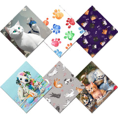 BHAHB microfiber glasses cleaning cloth Cat pattern