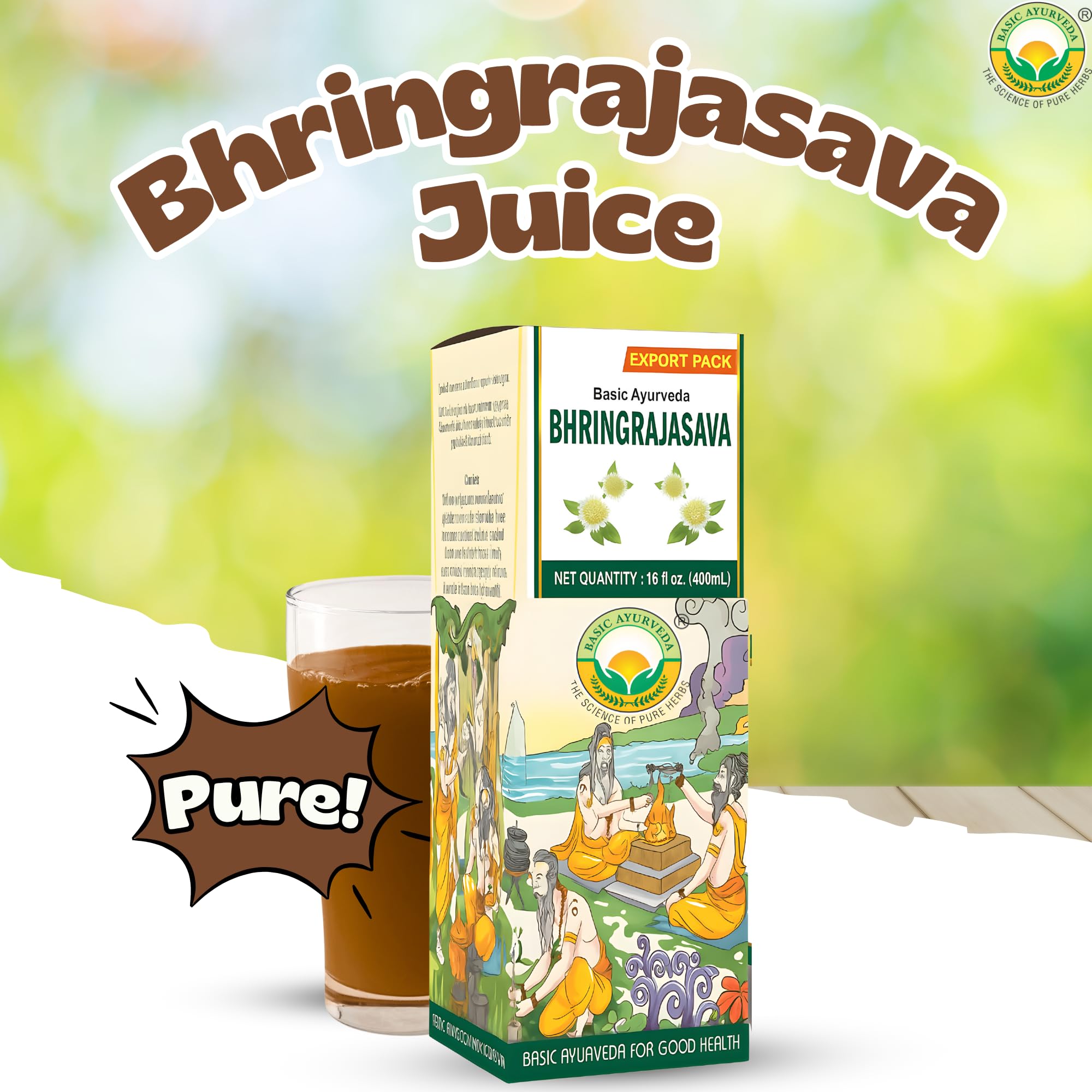 Collection of herbs used in Bhringrajasava