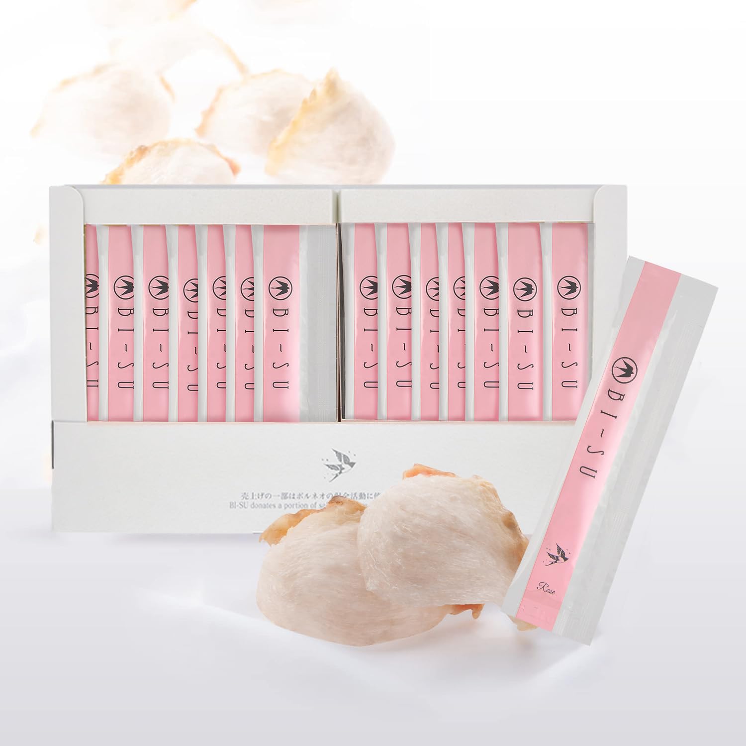 BI-SU Extract Jelly Sticks packaging with rose flavor