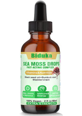 Biduka Sea Moss Drops bottle front view