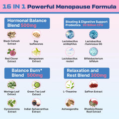 Biegeos ingredients blend visual showcasing 16-in-1 herbal complex for metabolism support.