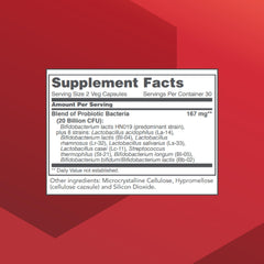 Product label detailing ingredients and claims