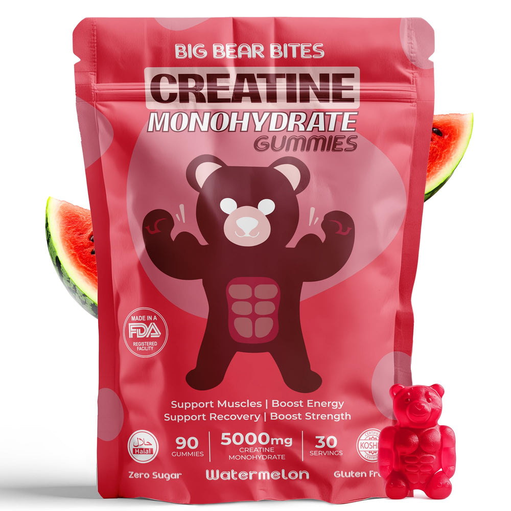 Big Bear Bites Creatine Monohydrate Gummies Watermelon – 90 gummies per pack