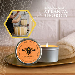 Big Dipper Wax Works travel tin 1.7 oz shown for portable aromatherapy