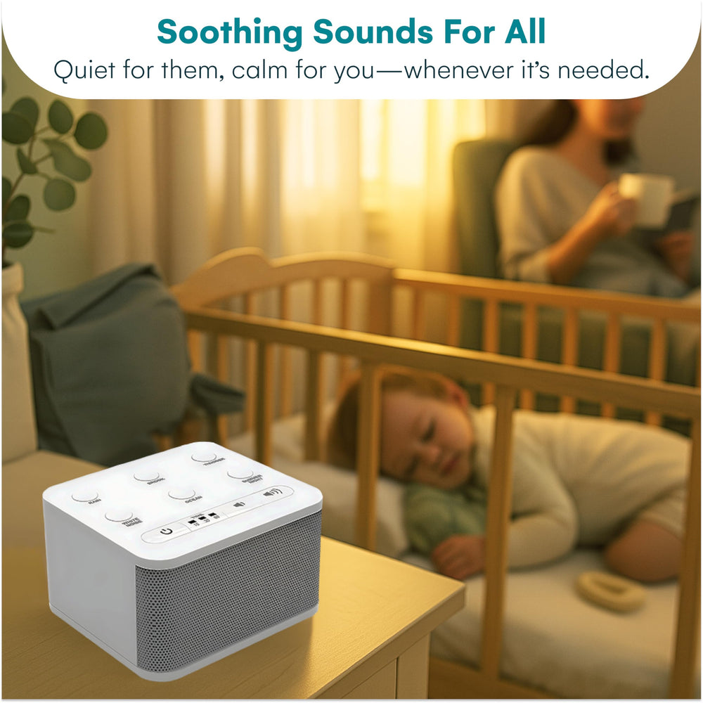 Big Red Rooster Sleep Sound Machine with adapter and cable for easy power setup