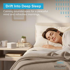 Big Red Rooster white noise machine powered by battery or USB-C for flexible use.