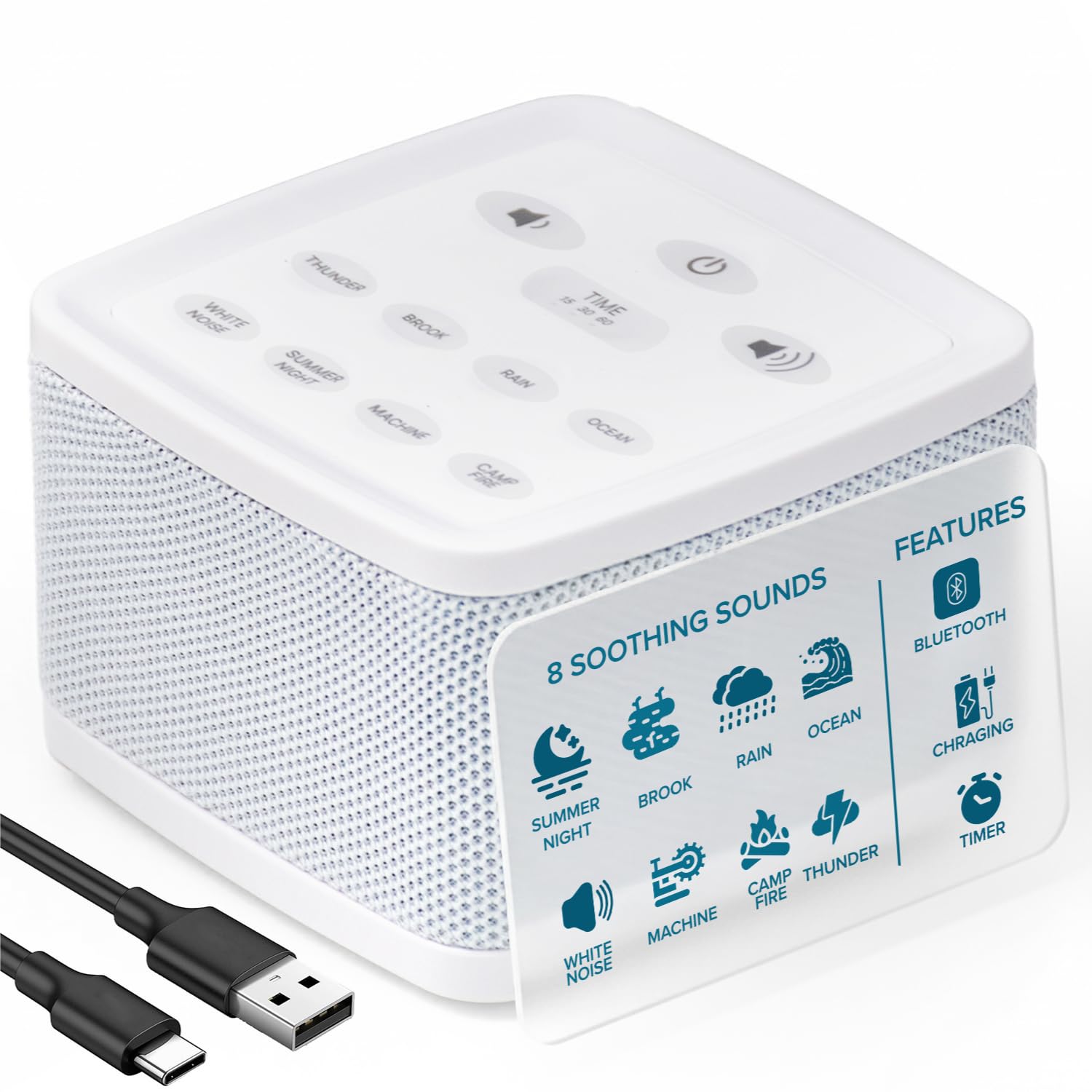 Big Red Rooster white noise machine rain sound for baby sleep.
