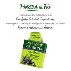 Individually wrapped tea bags for peak flavor and freshness