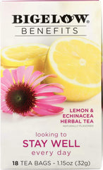 Box of Bigelow Tea Lemon Echinacea, 18-count (gluten-free)