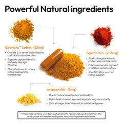 Lifestyle shot featuring eye health supplement use
