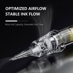 BIGWASP 9RL round liner provides consistent outlines and potential for clean results.