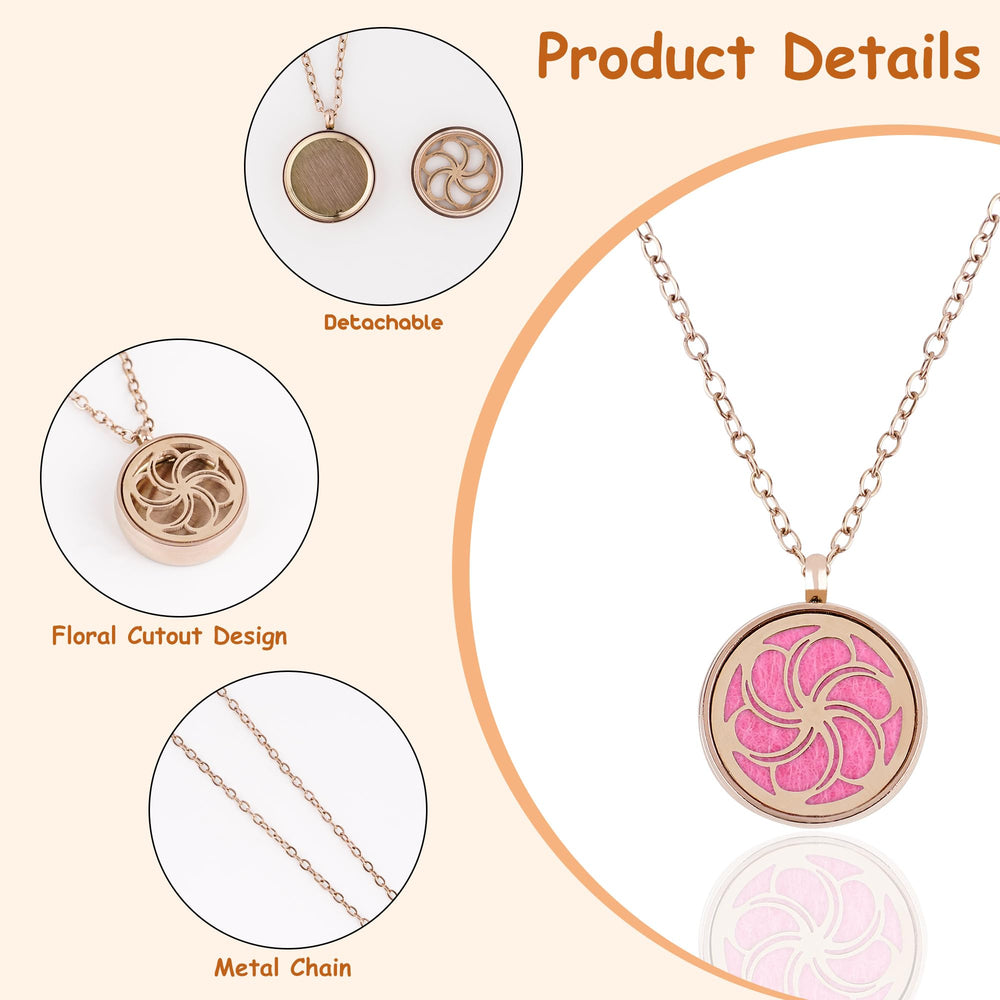 Biiange Bauhinia diffuser necklace worn demonstrates hands-free aroma on the go