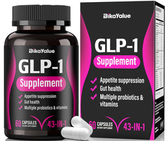 BIKAYALUE GLP-1 supplement bottle with Akkermansia Probiotics 30 Billion