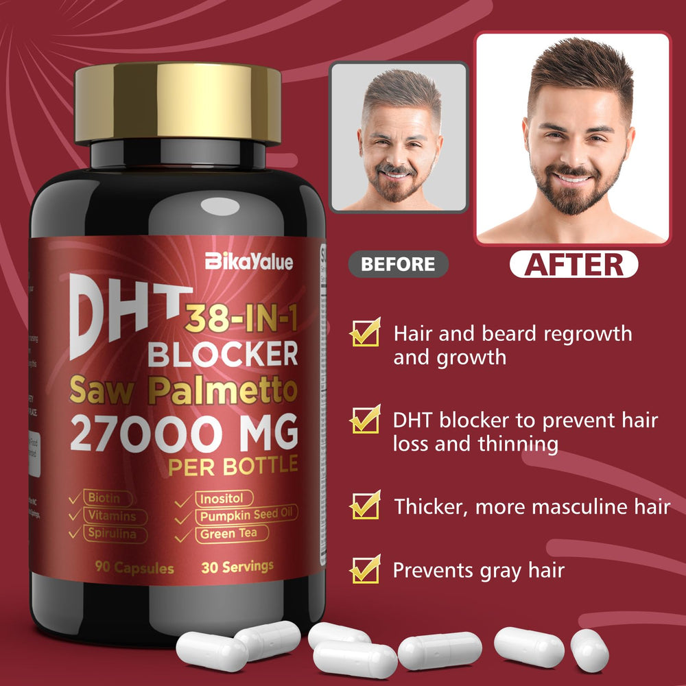 Ingredients supporting prostate health: pumpkin seed oil, lycopene, and vitamin D3.