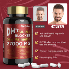Ingredients supporting prostate health: pumpkin seed oil, lycopene, and vitamin D3.
