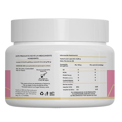 Close-up of Myo-inositol and D-chiro inositol ingredients