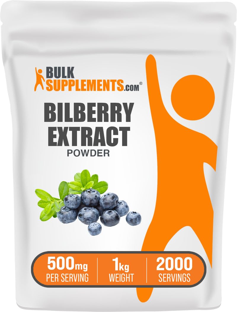 BulkSupplements Bilberry Extract Powder 1kg pack